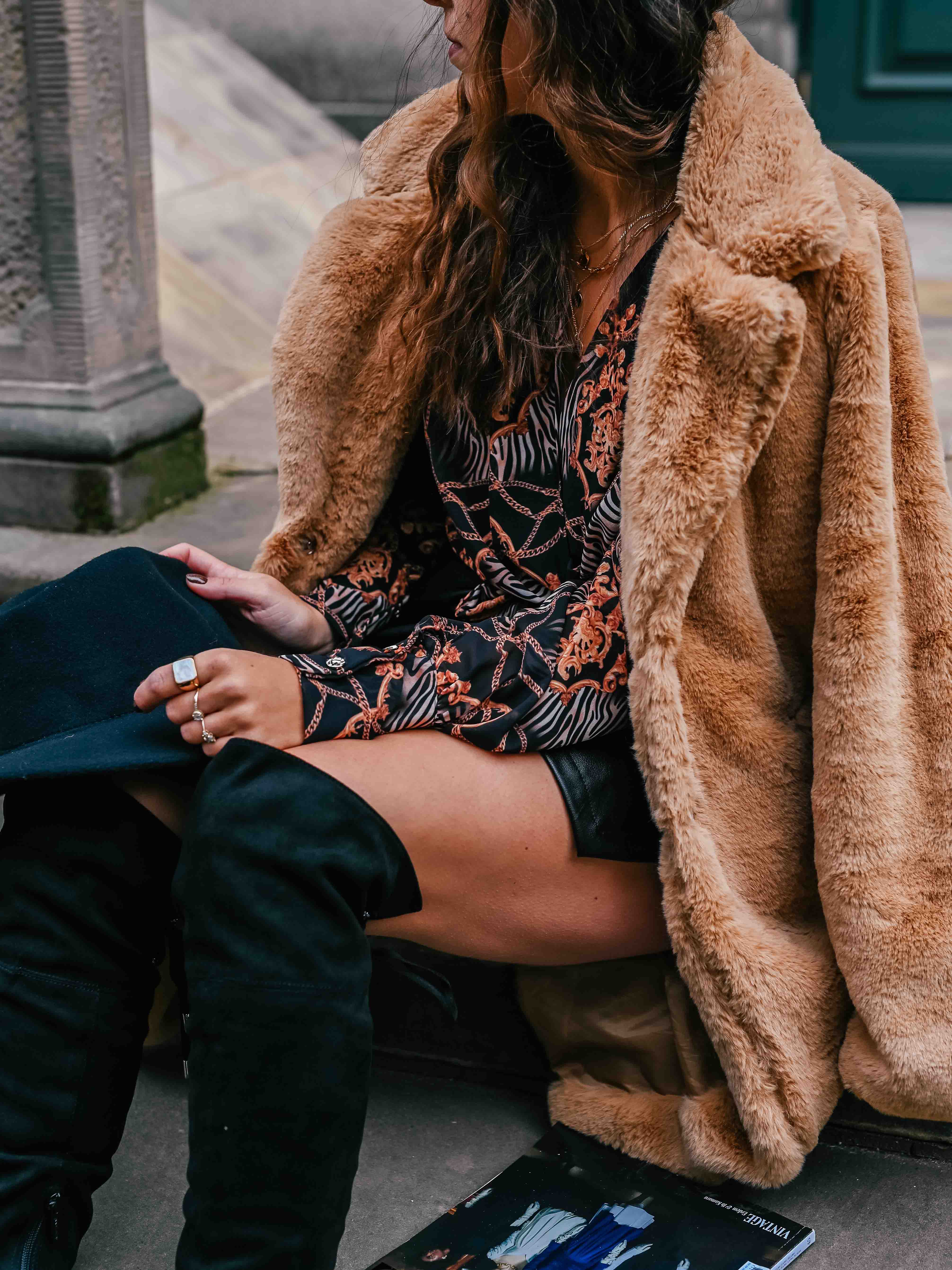 Płaszcz Teddy camel