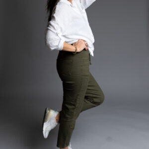 spodnie big size khaki