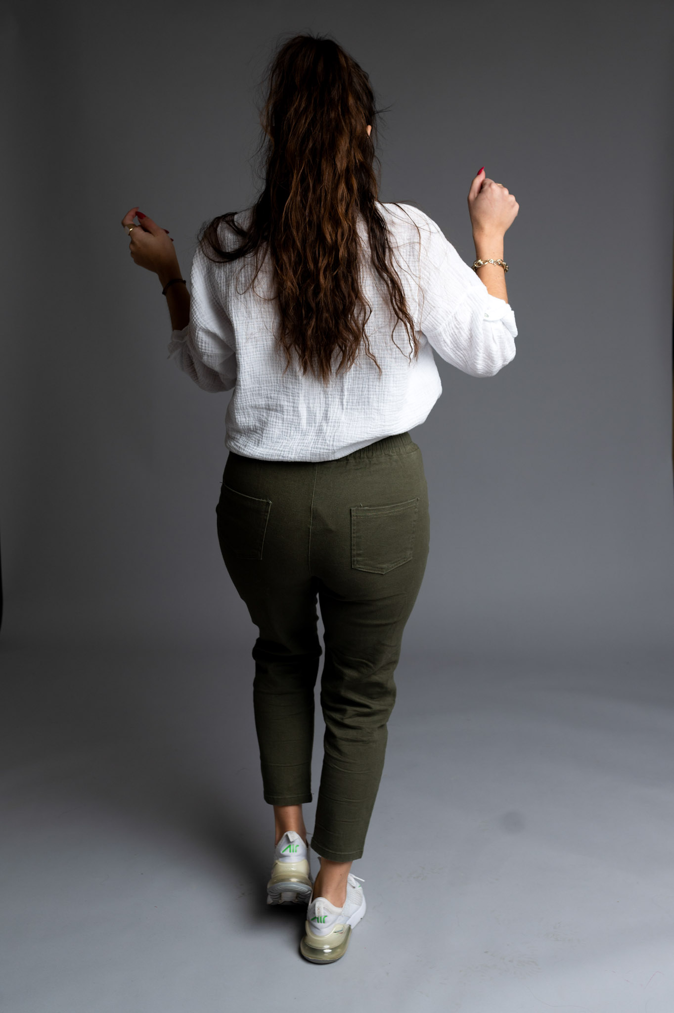 spodnie big size khaki - obrazek 3