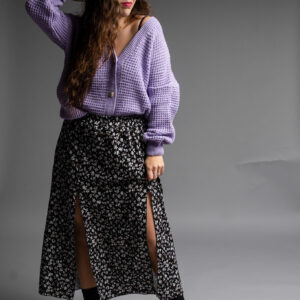 spódnica midi kwiatuszki