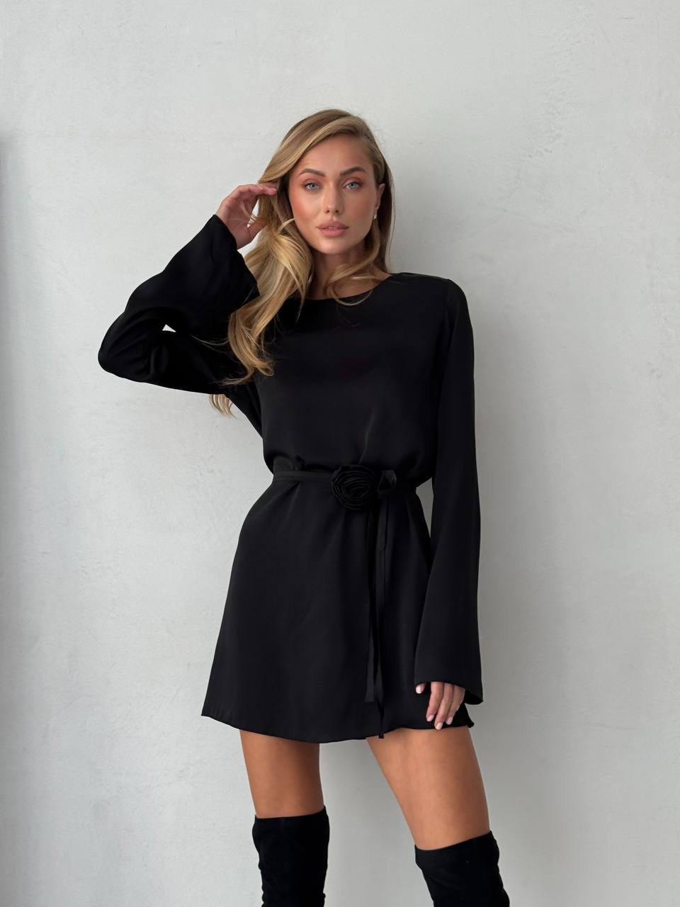 Jedwabna sukienka PREMIUM ROSE - mała czarna