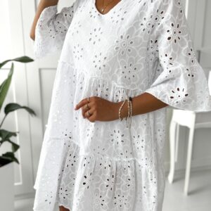 Sukienka BOHO biała