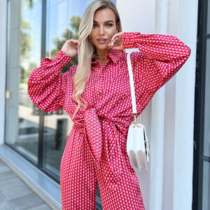 Komplet garniturowy casual satyna