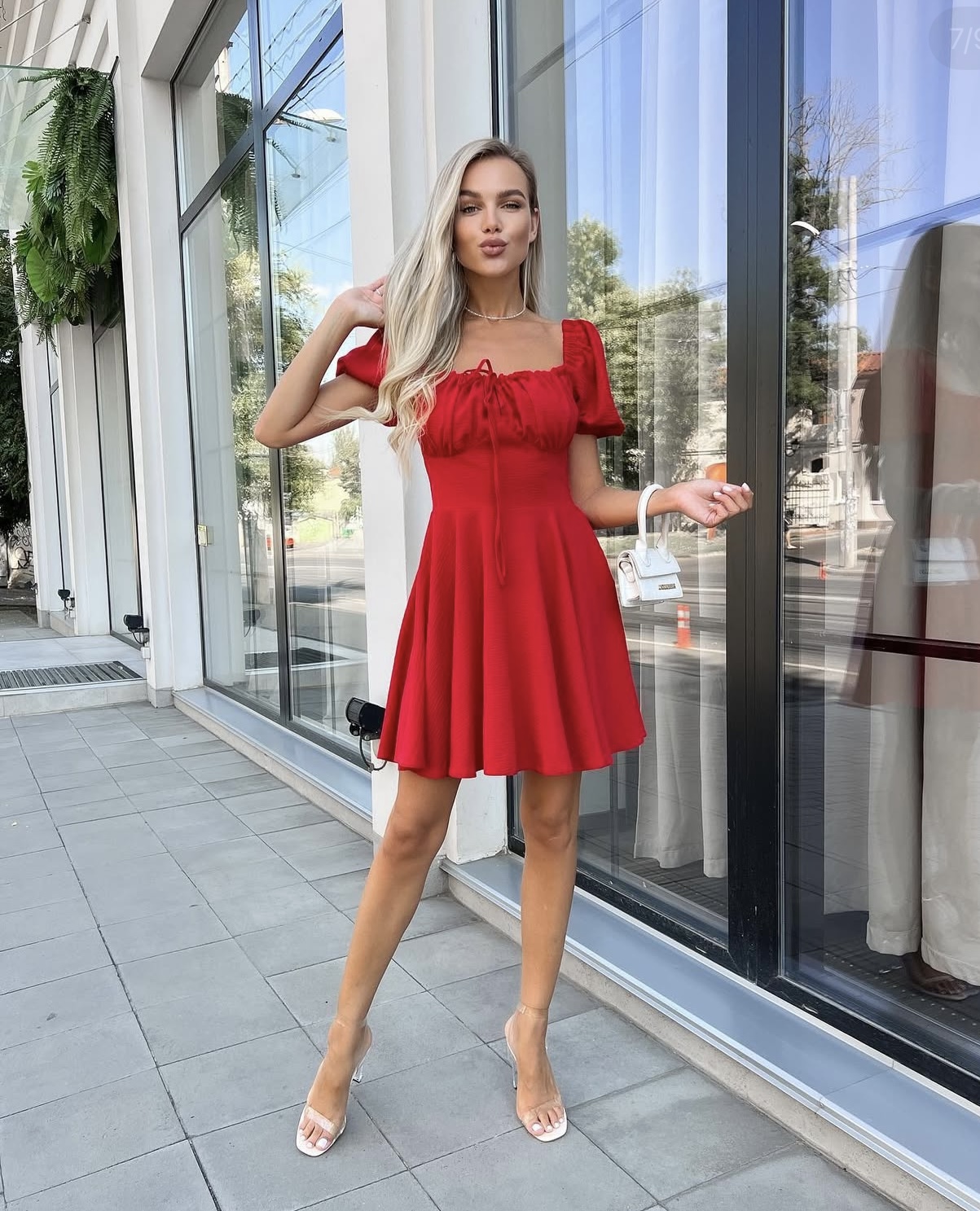 Sukienka SWEET RED mała słodka czerwona - obrazek 3