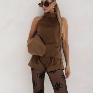 Komplet Zamszowy ÉLIA camel