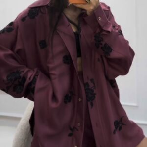 Komplet ROSÉ NOIR – Burgundy Rose