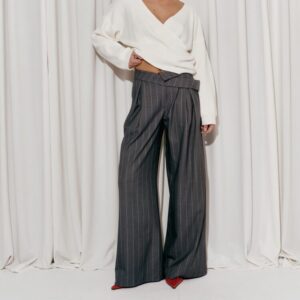 Spodnie SOHO PINSTRIPE szare